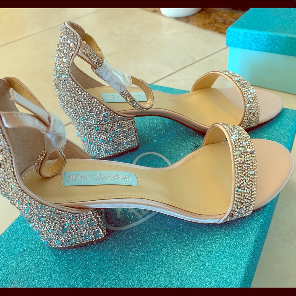 Betsey Johnson Champagne Heels